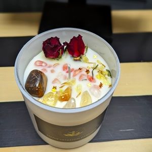 Aries Zodiac healing candle